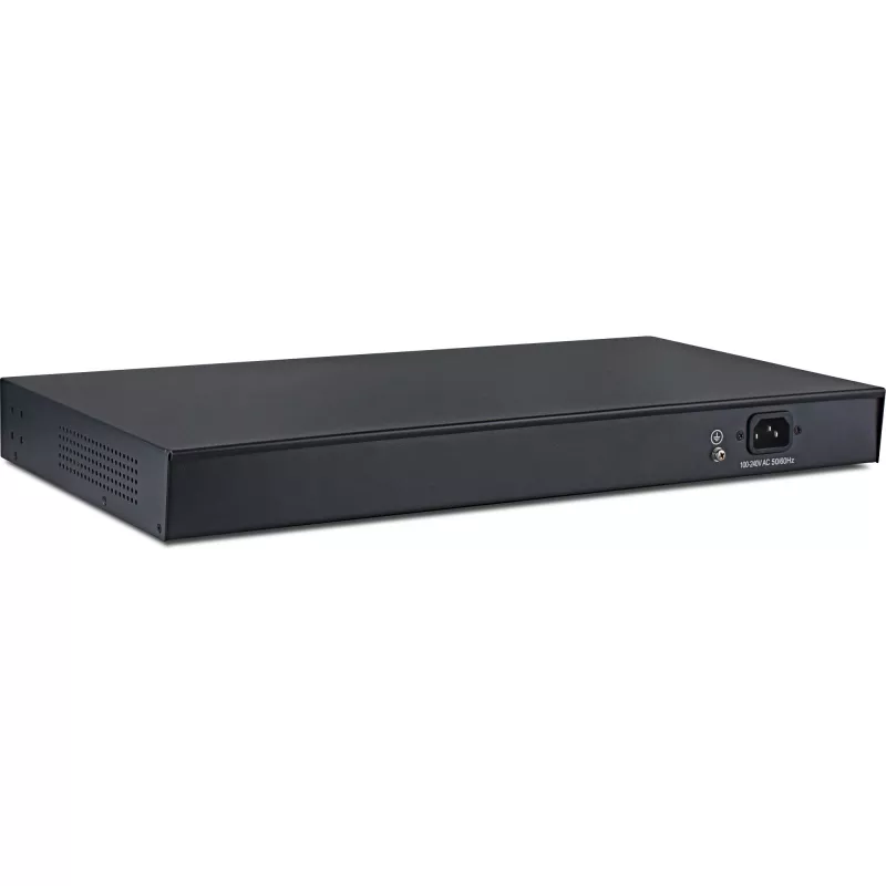 Switch de rede PoE+ Gigabit InLine 24 portas, 1 Gb/s, 2xSFP, 19 polegadas 1HE (incl. suportes)