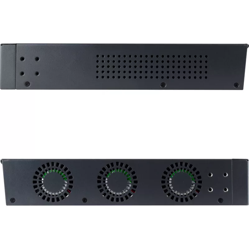 Switch de rede PoE+ Gigabit InLine 24 portas, 1 Gb/s, 2xSFP, 19 polegadas 1HE (incl. suportes)