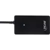 Hub USB 2.0 InLine 4 portas, conector macho Type-A para 4x conector fêmea Type-A, preto, 30 cm