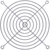Grelha de proteção para ventoinha InLine em metal cromado, 120x120mm