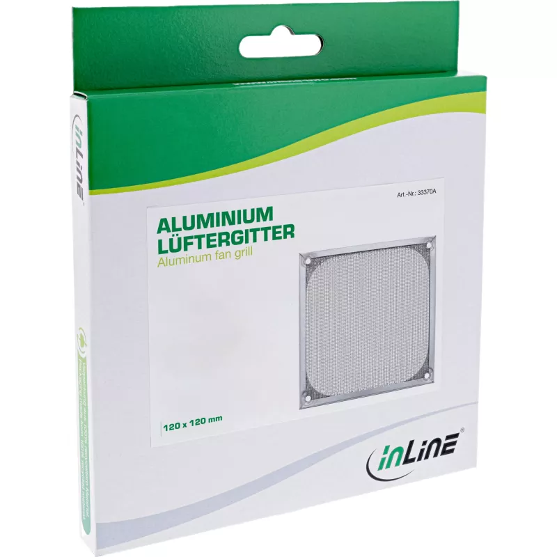 Filtro de alumínio para grelha de ventoinha InLine 33370A