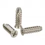 Parafusos para ventoinha InLine 5x16mm prateados embalagem de 100 unidades