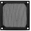 Filtro de alumínio para grelha de ventoinha InLine, preto, 80x80 mm