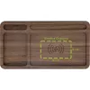Organizador InLine WoodCharge com superfície de carregamento Qi e fonte de alimentação USB