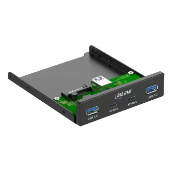 InLine 33456C tampa para baía de unidade 8,89 cm (3,5 polegadas) tampa para portas I/O preta