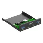 InLine 33456C tampa para baía de unidade 8,89 cm (3,5 polegadas) tampa para portas I/O preta
