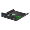 InLine 33456C tampa para baía de unidade 8,89 cm (3,5 polegadas) tampa para portas I/O preta