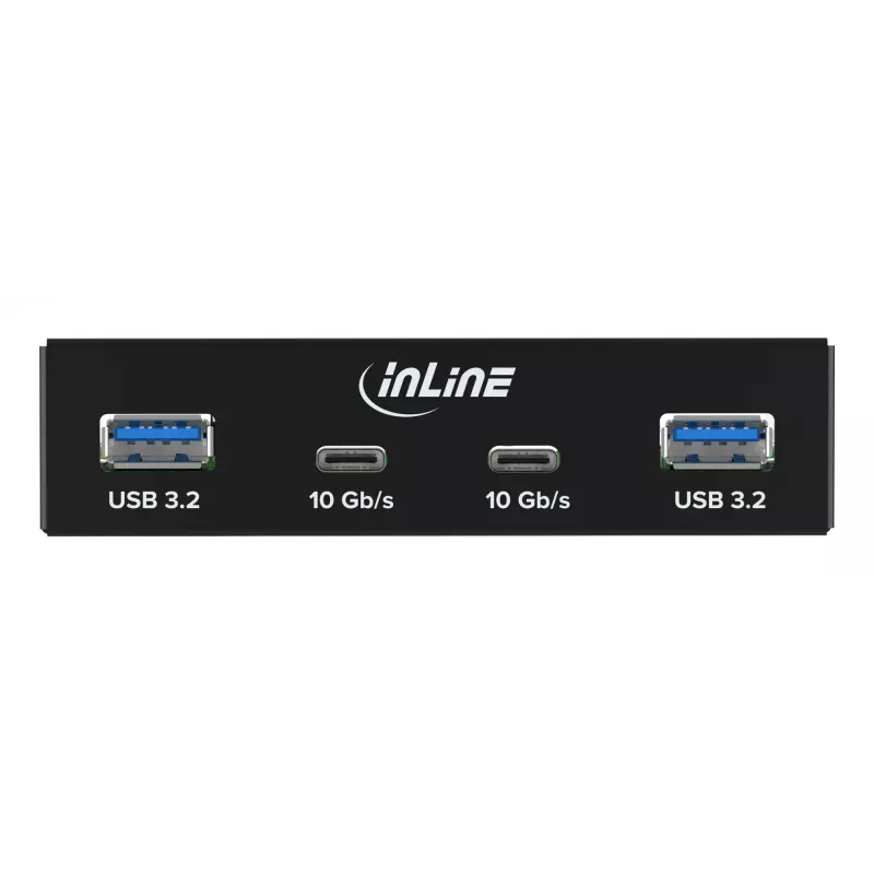 InLine 33456C tampa para baía de unidade 8,89 cm (3,5 polegadas) tampa para portas I/O preta