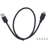 InLine 33456C tampa para baía de unidade 8,89 cm (3,5 polegadas) tampa para portas I/O preta