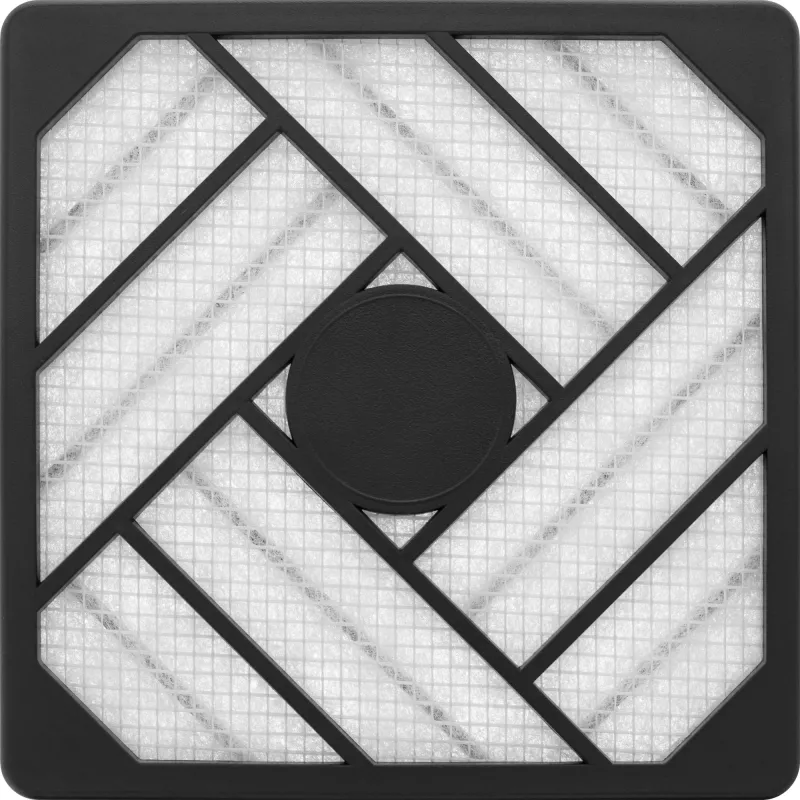 Filtro + cartucho de instalação InLine, 120 x 120 mm