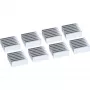 Dissipador para chip IC InLine, aletas de refrigeração autoadesivas, 8 unid.