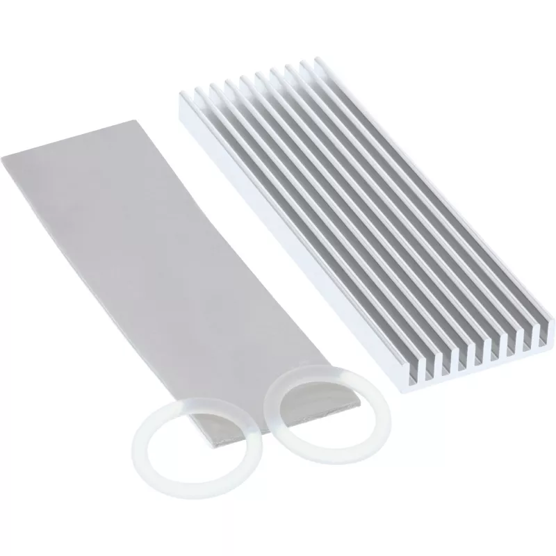 Dissipador para SSD InLine, aletas de refrigeração / dissipador, adequado para SSD M.2