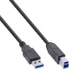 Hub InLine USB 3.2 Gen.1 7 portas caixa em alumínio com fonte de alimentação 2,5A, preto