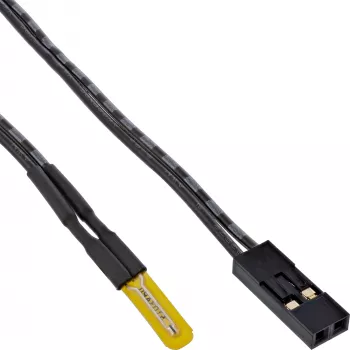 Sensor de temperatura / sonda InLine universal 2 polos com cabo 1 m