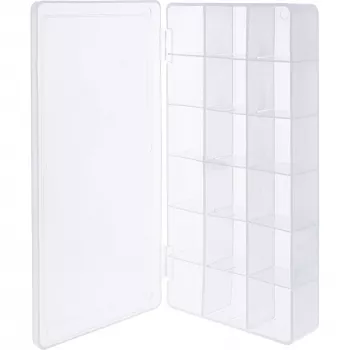 Caixa de peças pequenas InLine 43009E 18 compartimentos 213x114x35mm