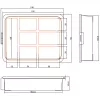 Caixa de peças pequenas InLine, 7 compartimentos, 180 x 140 x 40 mm, laranja