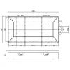 Caixa de peças pequenas InLine, 5 compartimentos, 206x107x33mm, transparente