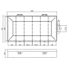 Caixa de peças pequenas InLine, 6 compartimentos, 206x107x33mm, transparente