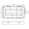 Caixa de peças pequenas InLine 10 compartimentos 206x107x33mm, transparente