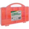 Caixa de peças pequenas InLine, 11 compartimentos, 271x186x40mm, laranja