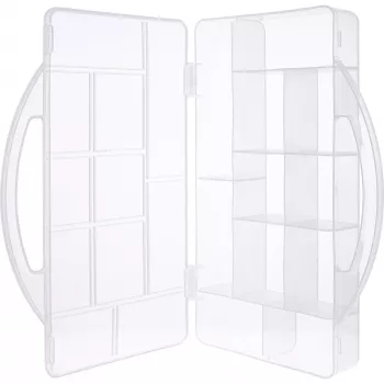 Caixa de peças pequenas InLine, 11 compartimentos, 271x186x40mm, transparente