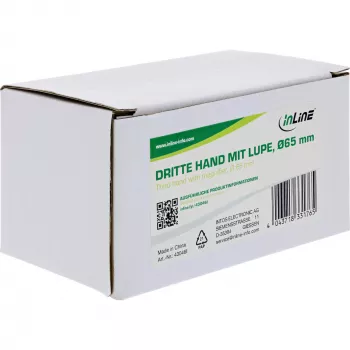 Suporte com lupa InLine 43046I Universal preto cromado