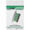 InLine 45550 chapa de slot SCSI III U320, conector fêmea HD68 para conector fêmea HD68