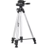 Tripé profissional InLine leve prateado capacidade de carga 5 kg altura 173 cm