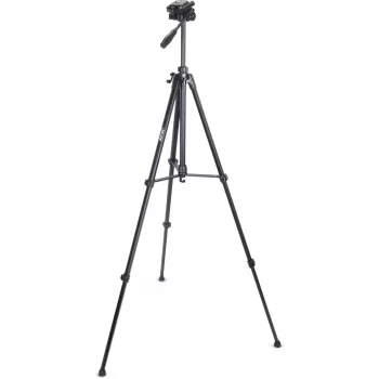 Tripé profissional InLine leve preto capacidade de carga 5 kg altura 173 cm