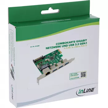 Placa de rede InLine 51125R Ethernet 1000 Mbit/s PCI Express