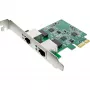 InLine 51126A Placa de rede Dual 2,5 Gigabit, 2x RJ45, PCIe x1, incl. suporte LP