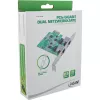 InLine 51126A Placa de rede Dual 2,5 Gigabit, 2x RJ45, PCIe x1, incl. suporte LP