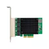 Placa de rede Quad Gigabit InLine, 4x RJ45 2,5 Gbit/s, PCIe x4, incl. chapa LP