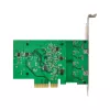 Placa de rede Quad Gigabit InLine, 4x RJ45 2,5 Gbit/s, PCIe x4, incl. chapa LP