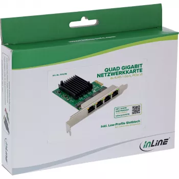 Placa de rede Ethernet interna InLine 51127B 1000 Mbit/s PCI Express