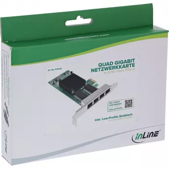 Placa de rede InLine 51127D interna Ethernet 1000 Mbit/s PCI Express
