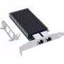 Placa de rede Dual 10-Gigabit InLine, 2x RJ45 10Gb/s, PCIe x8, incl. suporte LP