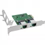 Placa de rede InLine 51128K Dual Gigabit 2x RJ45 PCIe x1