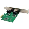 Placa de rede InLine 51128K Dual Gigabit 2x RJ45 PCIe x1
