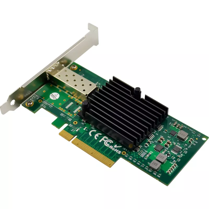 Placa de rede 10 Gigabit InLine, 1x SFP+, PCIe x8, incl. chapa low-profile