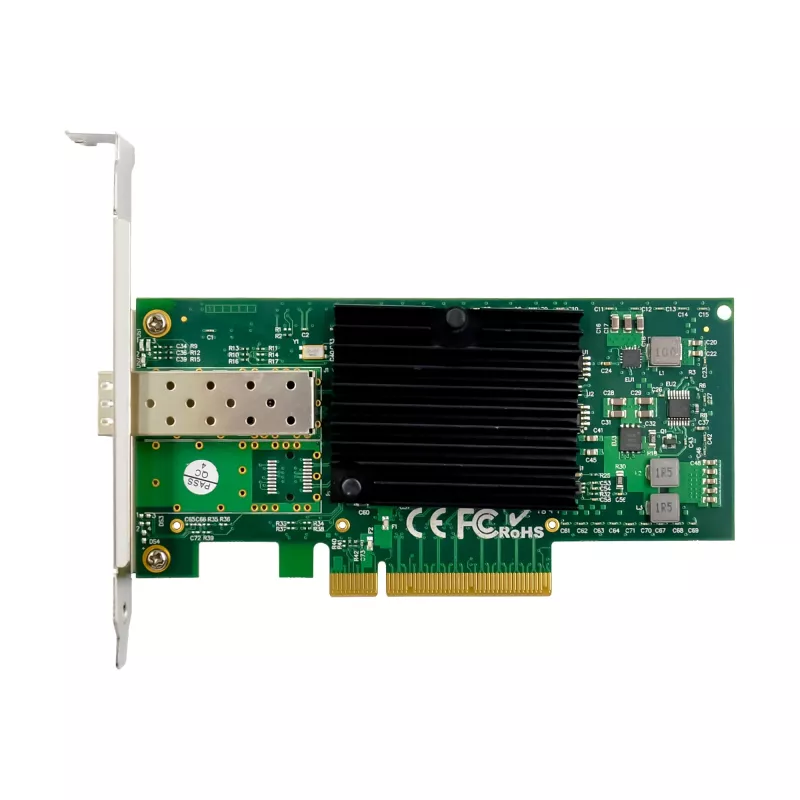 Placa de rede 10 Gigabit InLine, 1x SFP+, PCIe x8, incl. chapa low-profile