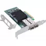 Placa de rede Dual 10 Gigabit InLine, 2x SFP+, PCIe x8, incl. chapa LP