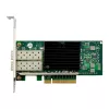 Placa de rede Dual 10 Gigabit InLine, 2x SFP+, PCIe x8, incl. chapa LP