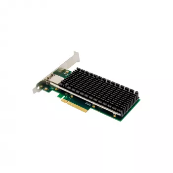 Placa de rede 10-Gigabit InLine, 1x RJ45 10Gb/s, PCIe x8, incl. chapa LP