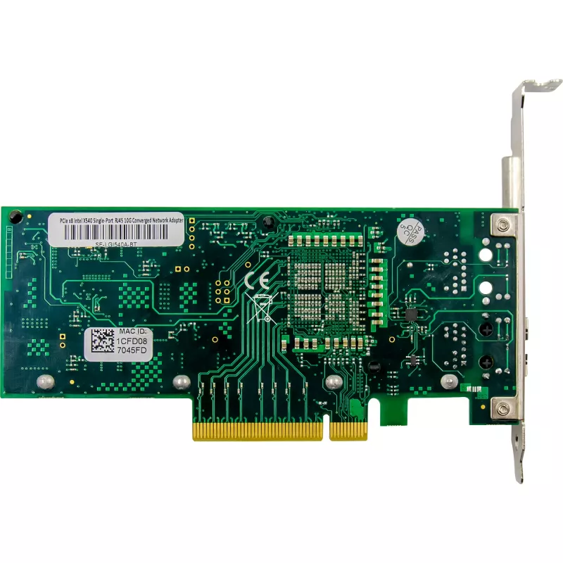 Placa de rede 10-Gigabit InLine, 1x RJ45 10Gb/s, PCIe x8, incl. chapa LP