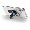 Suporte de automóvel 3-em-1 para smartphone InLine, suporte, anel para dedo, azul