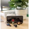 Suporte de automóvel 3-em-1 para smartphone InLine, suporte, anel para dedo, vermelho