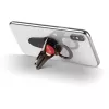 Suporte de automóvel 3-em-1 para smartphone InLine, suporte, anel para dedo, vermelho