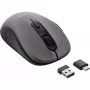 Rato InLine 3-em-1, Bluetooth + 2x 2,4 GHz, 5 botões, ótico, cinzento/preto