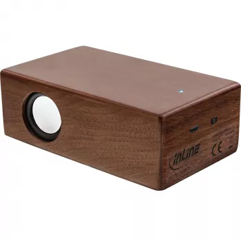 InLine woodbrick, altifalante de indução em caixa de madeira verdadeira